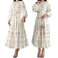Womens Floral Print Fashionable And Elegant Dress