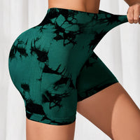 Tie-dye Sports Yoga Fitness Shorts For Women