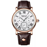 Multifunctional Men's Fashion Quartz Watch Ultra-thin Belt Style