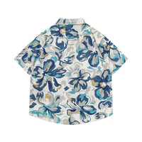 Flower Oil Painting Printed Shirt For Men