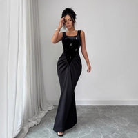 Sexy Suspender Dress And Elegant Long Skirt