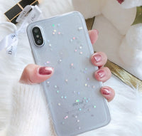Star Heart Shape Glitter Phone Case