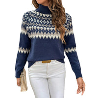 Fashionable Stylish Loose Outer Wear All-matching Knitted Sweater