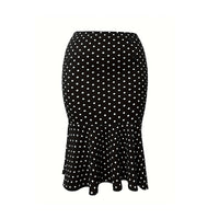 Spring Slimming Mermaid Midi Skirt For Curvy Women