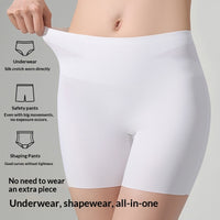 Ice-silk Seamless Mid-rise Tummy-control Butt-lifting Anti-exposure Leggings