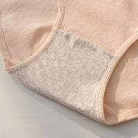 Women's Cotton Underwear Cotton Mid Waist Traceless Briefs Cotton