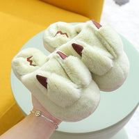 Fashion Temperament Children's Indoor Slippers Cartoon Warm Floor Mopping Non-slip