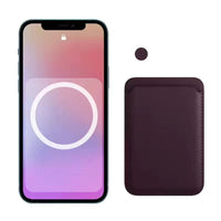 Magnetic Attraction Leather Card With Animation Sleeve Phone Case