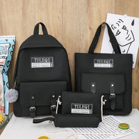 Fashion All-match Middle School Student Backpack Set