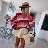 Women's Single-breasted Knitted Cardigan Sweater