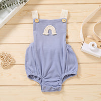 Summer Sleeveless Hidden Hook Universal Men And Women Baby Jumpsuits