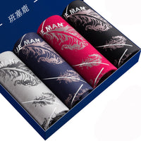 Men's Modal Underwear Cotton Boxer Shorts Youth Personality Breathable