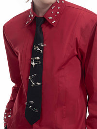 Handmade Pearl Pin Lazy Tie Men's Bow Tie