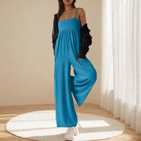 One-shoulder Strappy Backless Jumpsuit Women's Clothing