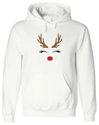 Autumn And Winter Cartoon Elk Men's And Women's Hoodie
