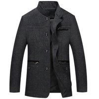 Men's Thin Stand-Up Collar Casual Loose Jacket