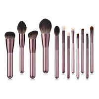 12 makeup brushes small grape beauty set