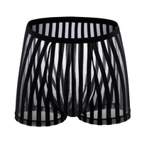Striped Transparent Boxers Breathable Mesh