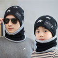 Five Pointed Star Woolen Hat Autumn And Winter Warm Knitted Parent Child Hat