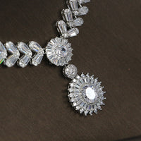 Wedding Dress Accessories Ladies' Banquet Necklace Earrings Four-piece Set