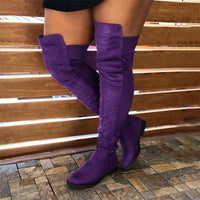 Leather boots fashion boots waterproof low heel women's shoes