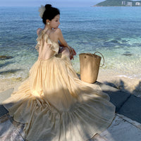 Fashionable Backless Strap Dress For Women