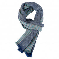 Men's Scarf Spring And Summer Pinstripe Color Matching