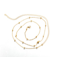 Creative And Fashionable Heart-shaped Bead Waist Chain, Golden Alloy Waist Chain For Women, Summer Accessory.