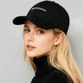 Solid-color Embroidered English Letters Quick-drying Lightweight Adjustable Sun-protective Fashionable Multi-purpose Baseball Cap For Daily Leisure, Outdoor Sports