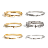 Stylish Instagram-Ready Fish-Print Symbol Retro Trendy Layered Ocean Fish Bracelet Set