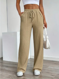 Women's Solid Color Casual Neutral Trousers