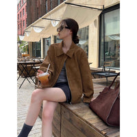 Premium Small Stand-collar Loose Casual Jacket Top