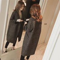 Fleece-lined Padded Coat Mid-length Plaid Wool Coat