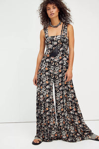 Hot Sale New Fashion Floral Women's Suspender Jumpsuit