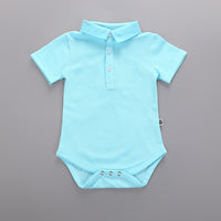 POLO Lapel Short Sleeve Triangle Baby Clothing