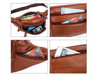 Fashion New Men's Leather Belt Bag Messenger Bag