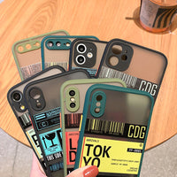 Compatible with Apple , Boarding Pass Skin Precision Hole Phone Case
