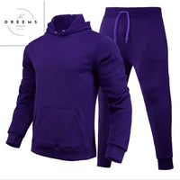 Men's Casual European Style Size Blank Solid Color Set