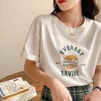 Short-sleeved Women's Clothing Ins Fashion Printing Fashion All-matching