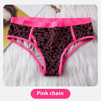 Women's Briefs Mid-waist Fashion Skull Print
