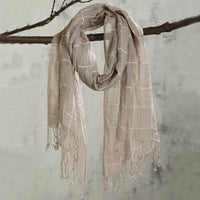 Cotton And Linen Scarf Women's Artistic Shawl Long Four Seasons Warm
