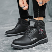 European Style Outdoor Mountaineering Snow Boots Men's High Top
