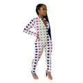 hot spring and summer  casual printed jumpsuit for women
