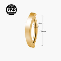 G23 Titanium Navel Stud Glossy Plating 14g Navel Buckle