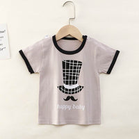 Children's T-shirt Pure Cotton Baby Cartoon Thin Short Sleeve