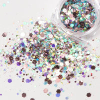 Pentagram colorful sequins glitter colorful shell paper