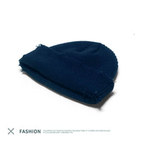 Men's All-match Knitted Wool Hat Without Eaves To Keep Warm