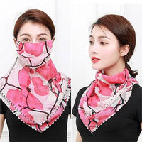 Sunscreen mask silk scarf neck scarf