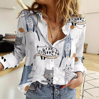 Love Sweet Fresh Casual And Comfortable 3D Digital Printing Loose Oversized Shirt Female