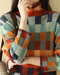 Women's Christmas Printed Turtleneck Sweater